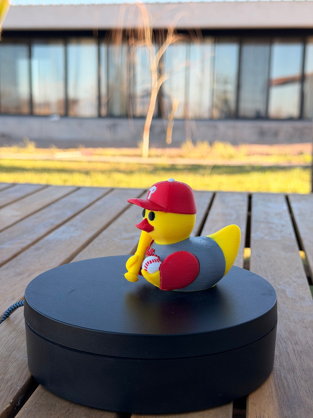 Philadelphia Phillies Patito de Béisbol – Impreso en 3D Fan MLB Patito Coleccionable | Phillies Regalo Fan | Baseball Decoración de Tablero
