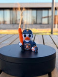 Houston Astros Patito de Béisbol – Impreso en 3D Fan MLB Patito Coleccionable | Astros Regalo Fan | Baseball Decoración de Tablero