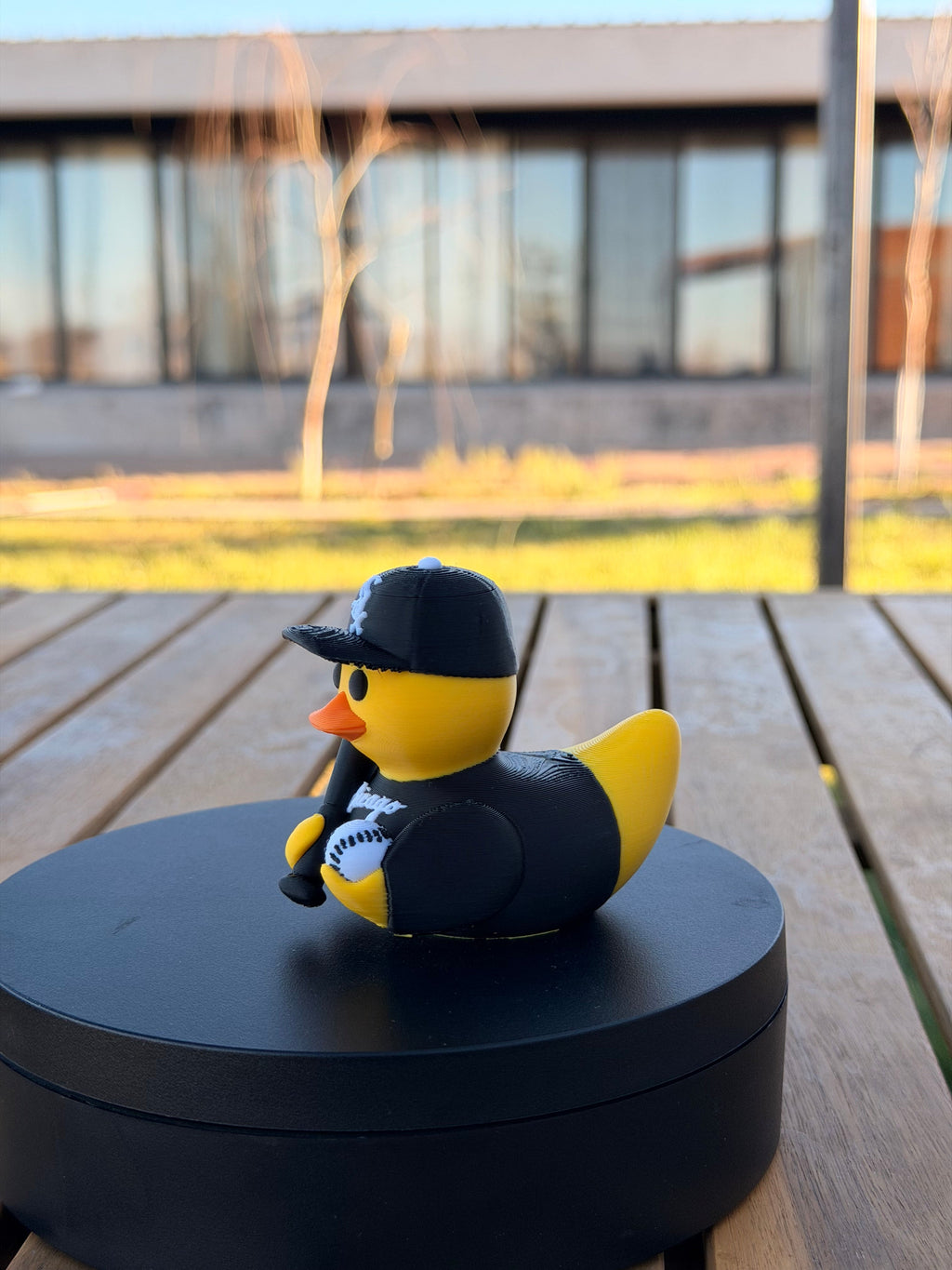 Chicago White Sox Patito de Béisbol – Impreso en 3D Fan MLB Patito Coleccionable | White Sox Regalo Fan | Baseball Decoración de Tablero