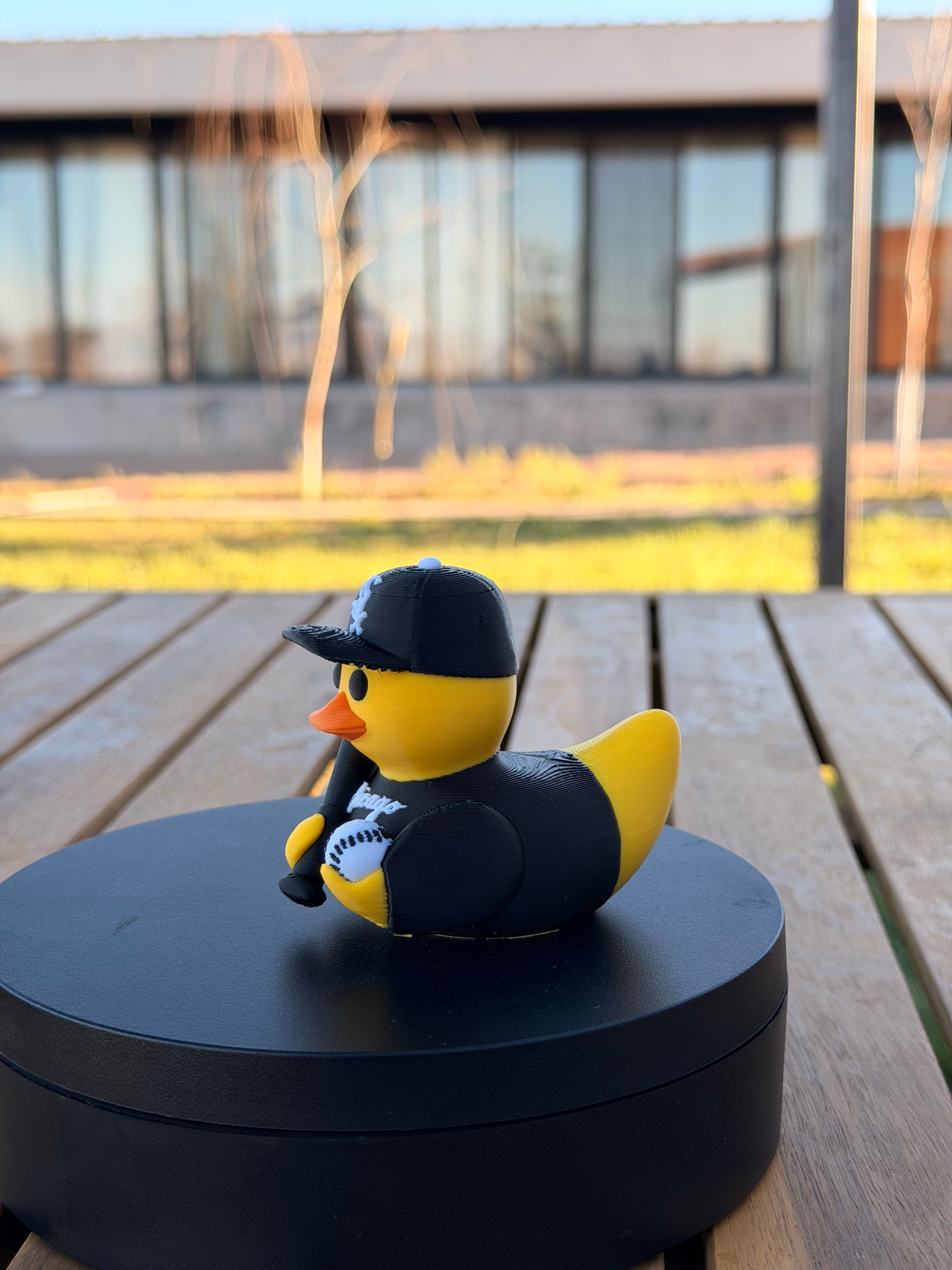 Chicago White Sox Patito de Béisbol – Impreso en 3D Fan MLB Patito Coleccionable | White Sox Regalo Fan | Baseball Decoración de Tablero