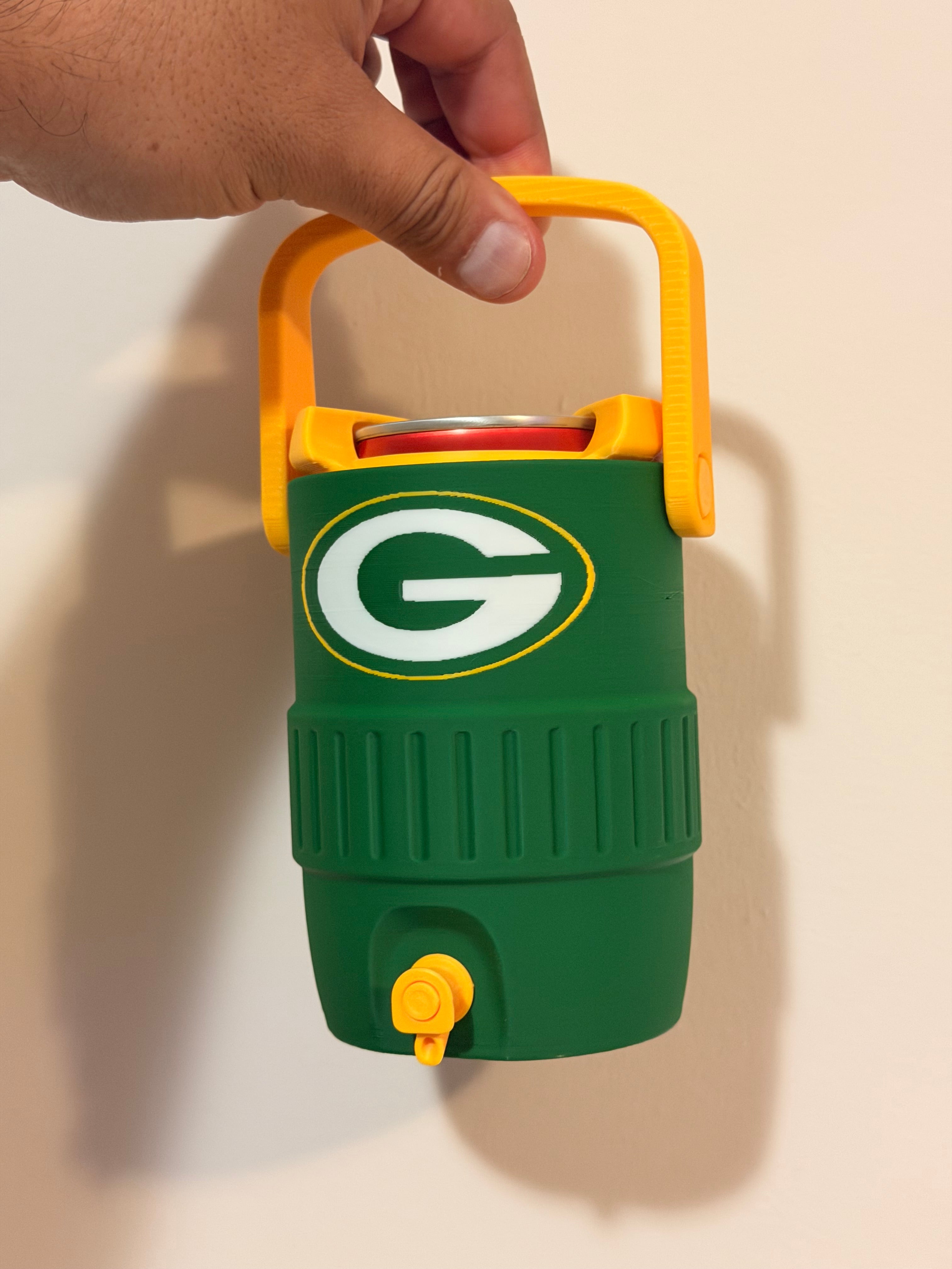 Green bay packers Fan Koozie – Enfriador de Lata 355ml Impreso en 3D