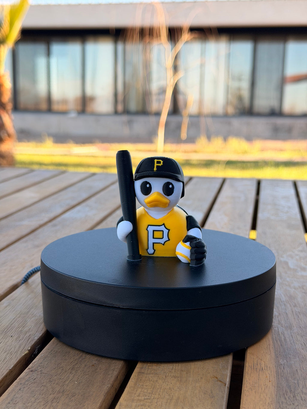Pittsburgh Pirates Patito de Béisbol – Impreso en 3D Fan MLB Patito Coleccionable | Pirates Regalo Fan | Baseball Decoración de Tablero