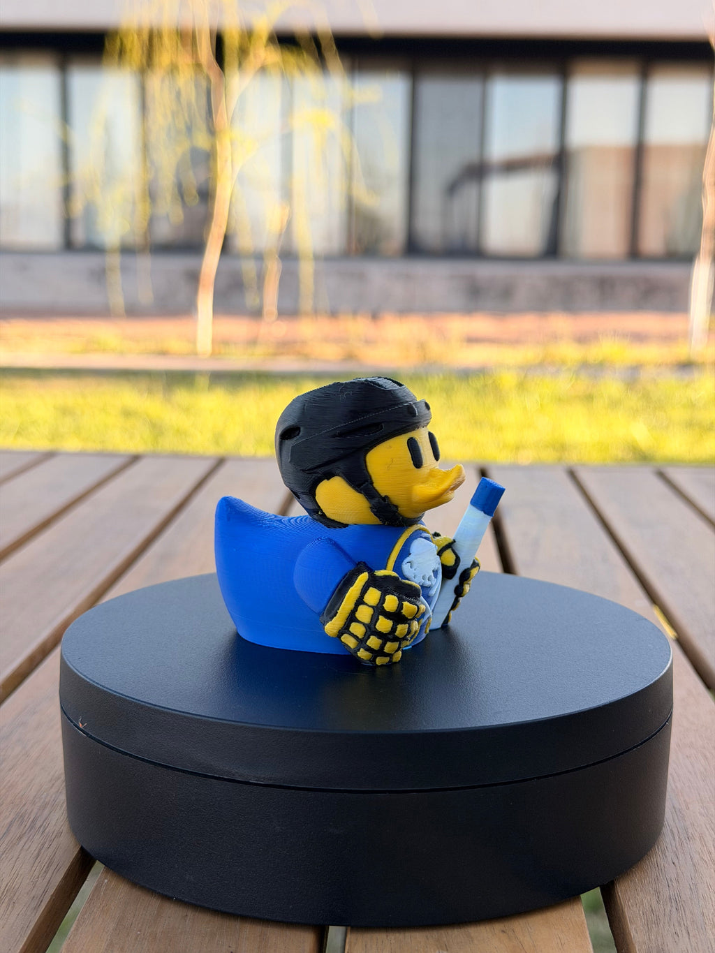 Buffalo Sabres Patito de Hockey – Impreso en 3D Fan NHL Patito Coleccionable | Sabres Regalo Fan | Hockey Decoración de Tablero