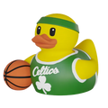 Boston Celtics Patito de Básquetbol – Impreso en 3D Fan NBA Patito Coleccionable | Celtics Regalo Fan | Basketball Decoración de Tablero