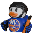 New York Islanders Patito de Hockey – Impreso en 3D Fan NHL Patito Coleccionable | Islanders Regalo Fan | Hockey Decoración de Tablero