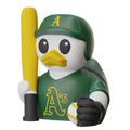 Oakland Athletics Patito de Béisbol – Impreso en 3D Fan MLB Patito Coleccionable | Athletics Regalo Fan | Baseball Decoración de Tablero