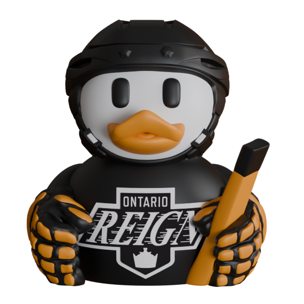 Ontario Reign Patito de Hockey – Impreso en 3D AHL Fan Patito Coleccionable | Reign Regalo Fan | Hockey Decoración de Tablero