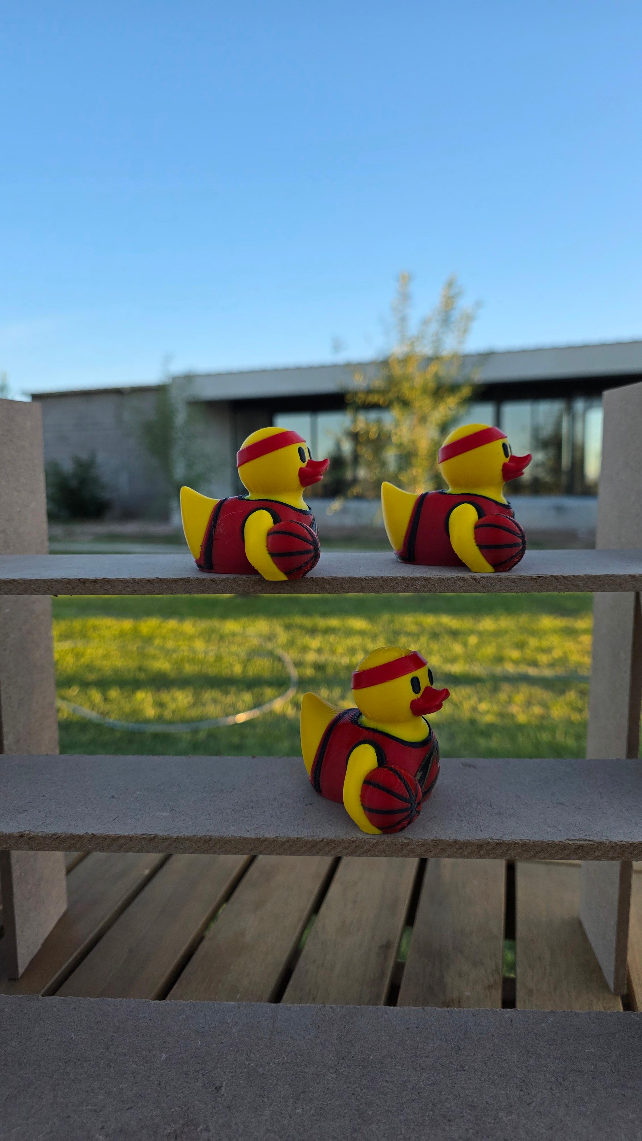Cleveland Cavaliers Patito de Básquetbol – Impreso en 3D Fan NBA Patito Coleccionable | Cavaliers Regalo Fan | Basketball Decoración de Tablero
