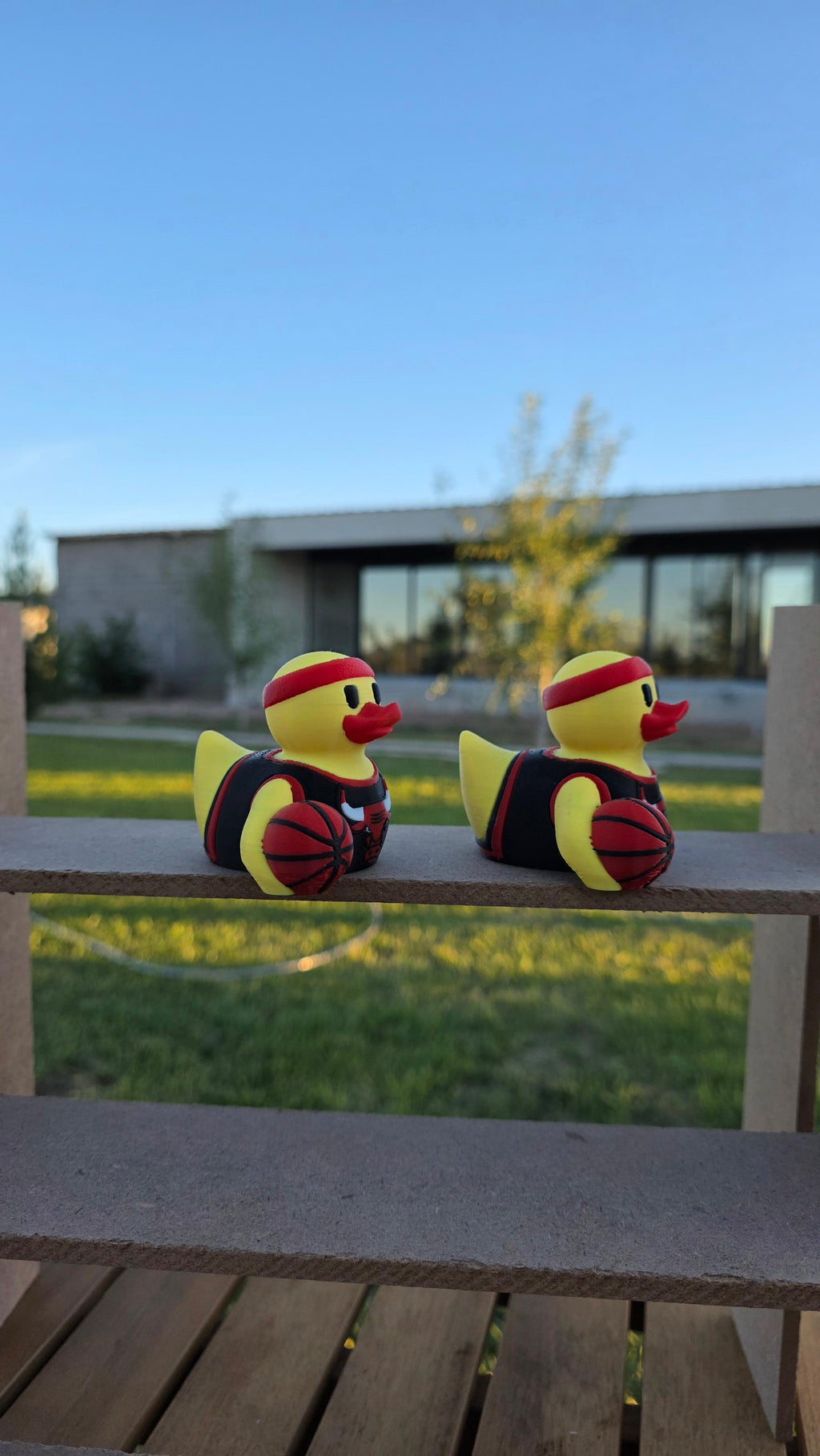 Chicago Bulls Patito de Básquetbol – Impreso en 3D Fan NBA Patito Coleccionable | Bulls Regalo Fan | Basketball Decoración de Tablero