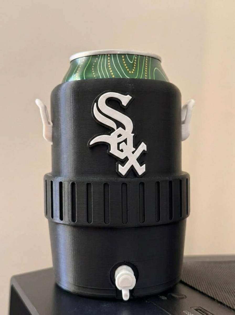 Chicago White Sox Fan Koozie – Enfriador de Lata 355ml Impreso en 3D