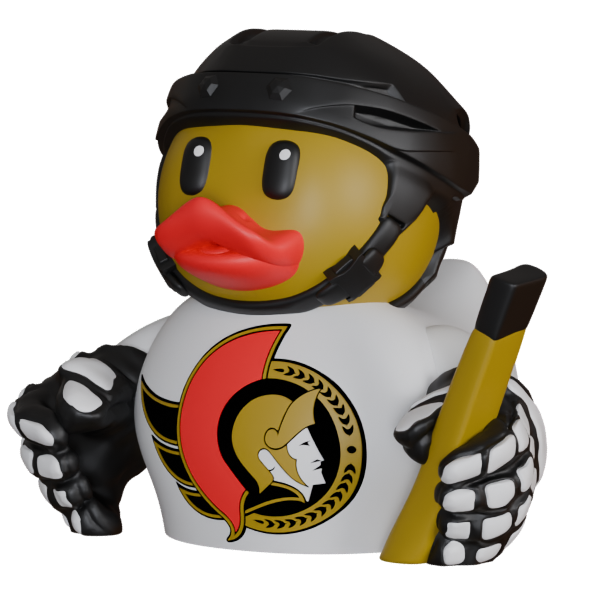 Ottawa Senators Patito de Hockey – Impreso en 3D Fan NHL Patito Coleccionable | Senators Regalo Fan | Hockey Decoración de Tablero