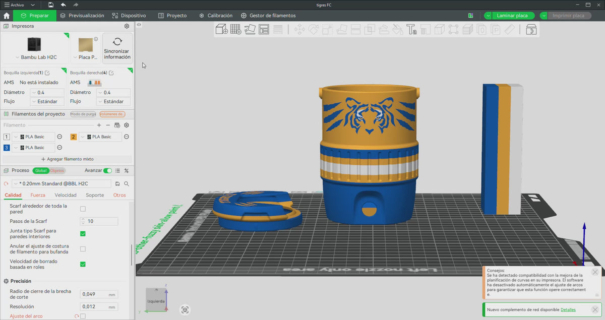 Porta latas tigres