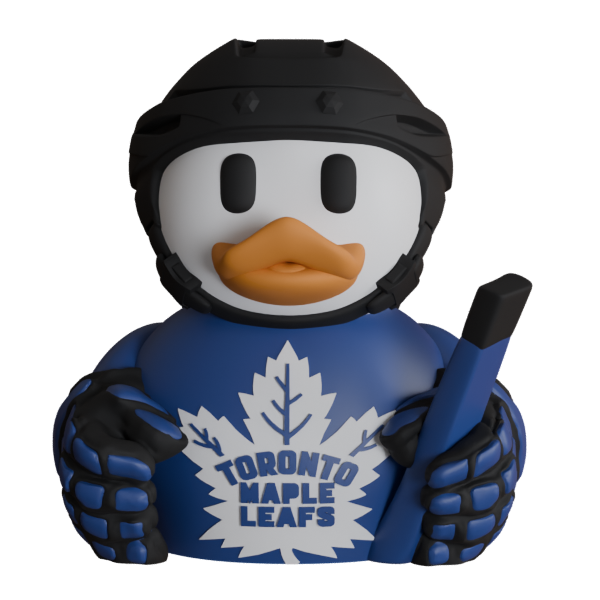 Toronto Maple Leafs Patito de Hockey – Impreso en 3D Fan NHL Patito Coleccionable | Maple Leafs Regalo Fan | Hockey Decoración de Tablero