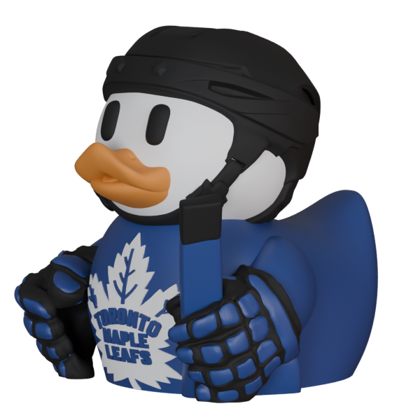Toronto Maple Leafs Patito de Hockey – Impreso en 3D Fan NHL Patito Coleccionable | Maple Leafs Regalo Fan | Hockey Decoración de Tablero